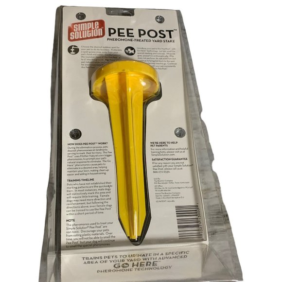 Simple Solution Pee Post Yard Stake Yellow - Picture 2 of 2